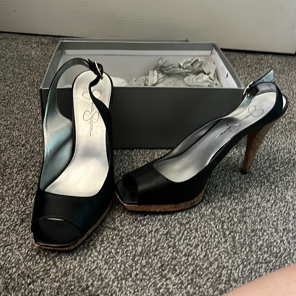 jessica simpson leather heels